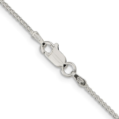 Sterlingsilber 1.25mm Rund Ährenkette Halskette