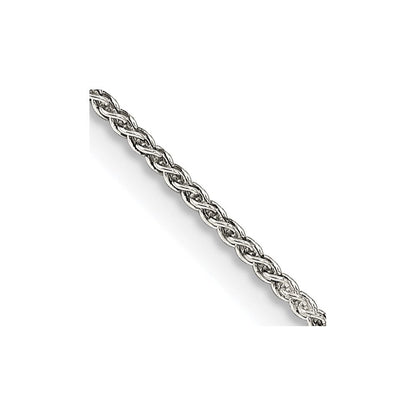 Sterlingsilber 1.25mm Rund Ährenkette Halskette