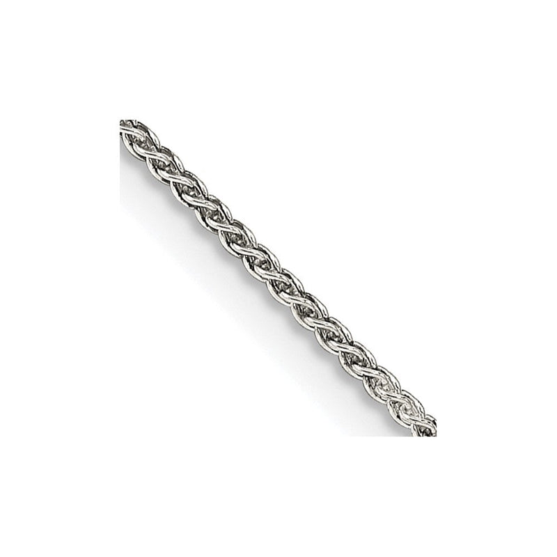 Sterlingsilber 1.25mm Rund Ährenkette Halskette