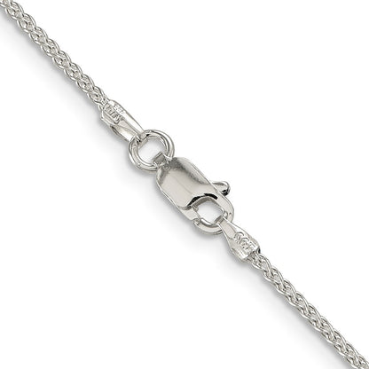 Sterlingsilber 1.5mm Rund Ährenkette Halskette