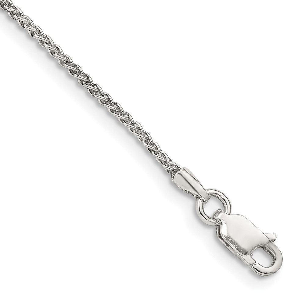 Sterlingsilber 1.5mm Rund Ährenkette Kette Fußkettchen