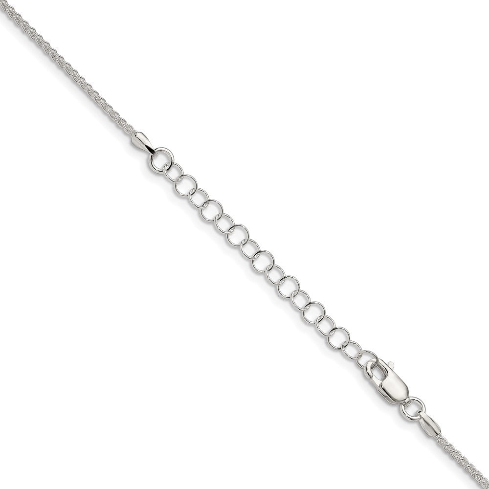 Sterlingsilber 1.5mm Wtih 2 Verlängerung. Rund Ährenkette Halskette