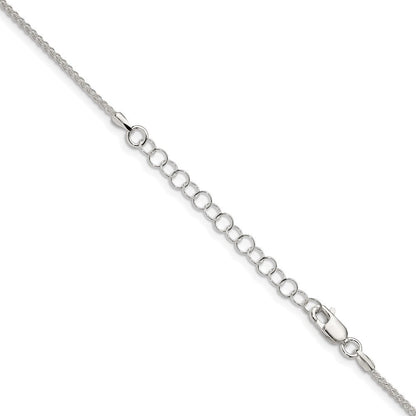Sterlingsilber 1.5mm Wtih 2 Verlängerung. Rund Ährenkette Halskette