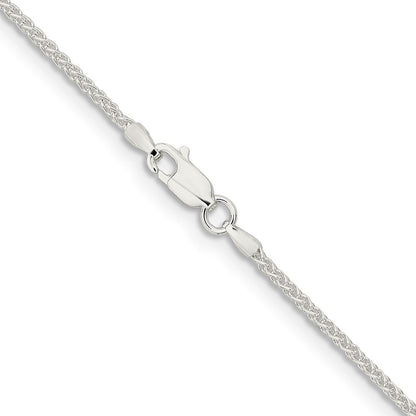 Sterlingsilber 1.6mm Rund Ährenkette Halskette