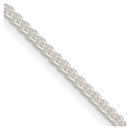 Sterlingsilber 1.6mm Rund Ährenkette Halskette