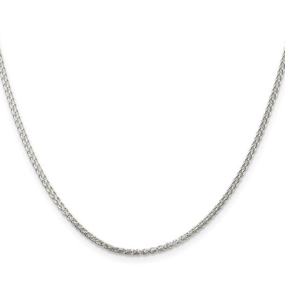 Sterlingsilber 1.75mm Rund Ährenkette Halskette