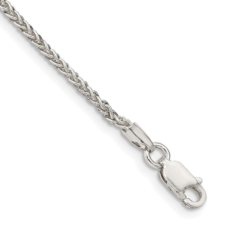 Sterlingsilber 1.75mm Rund Ährenkette Gliederarmband