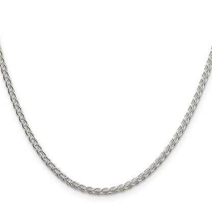 Sterlingsilber 2.5mm Rund Ährenkette Halskette