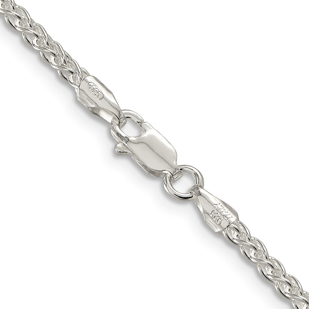 Sterlingsilber 2.5mm Rund Ährenkette Halskette