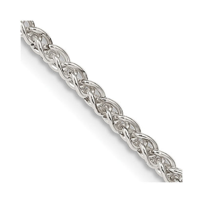 Sterlingsilber 2.5mm Rund Ährenkette Halskette
