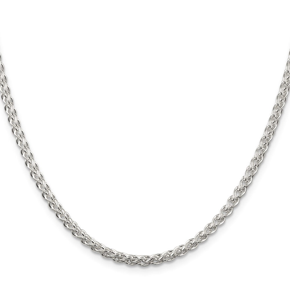 Sterlingsilber 3mm Rund Ährenkette Halskette
