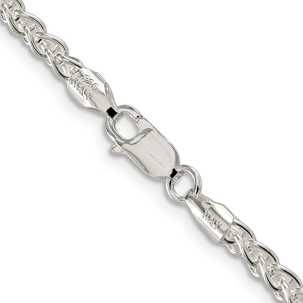 Sterlingsilber 3mm Rund Ährenkette Halskette