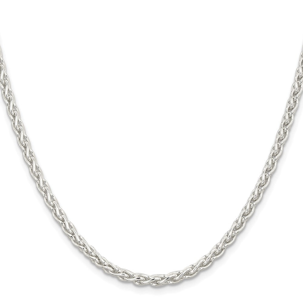 Sterlingsilber 3.7mm Rund Ährenkette Halskette