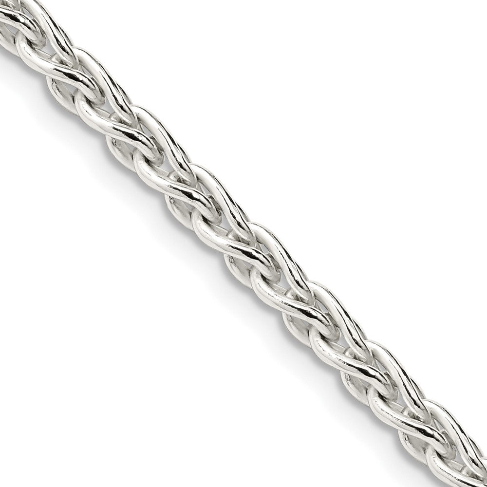 Sterlingsilber 3.7mm Rund Ährenkette Halskette