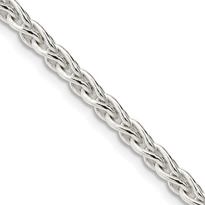 Sterlingsilber 3.7mm Rund Ährenkette Halskette