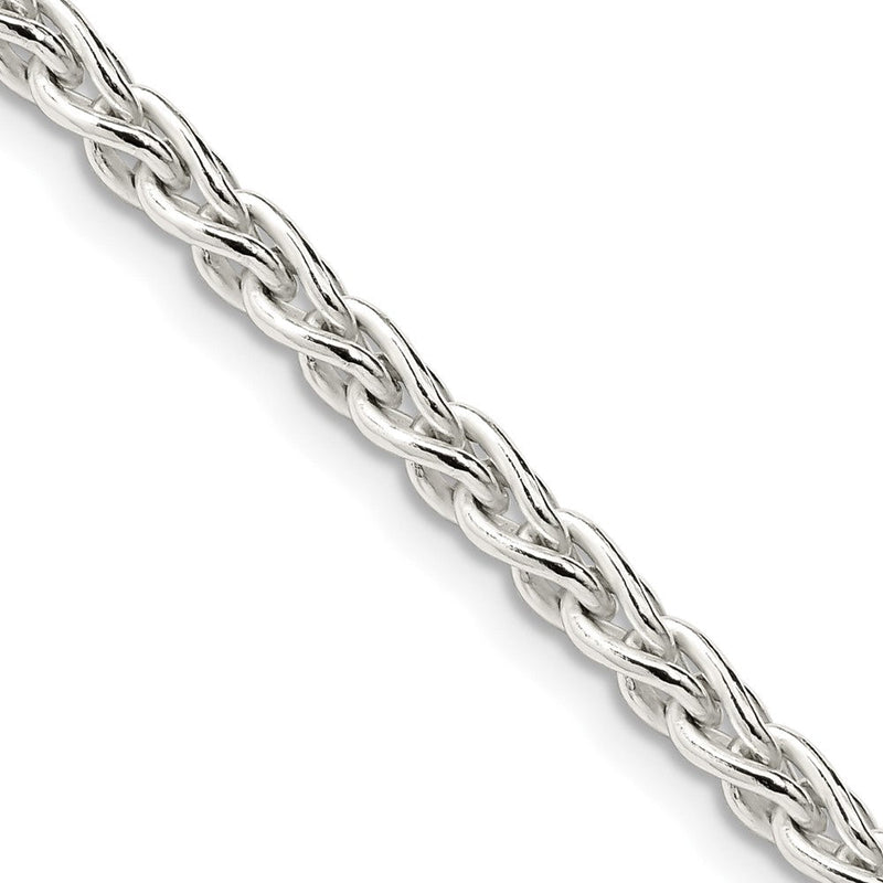 Sterlingsilber 3.7mm Rund Ährenkette Halskette
