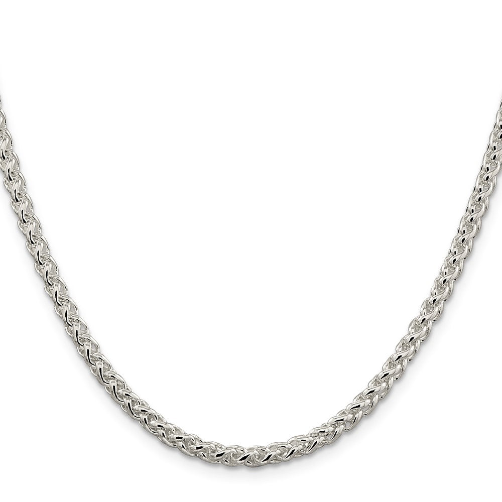 Sterlingsilber 4mm Rund Ährenkette Halskette