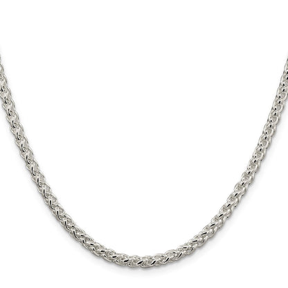 Sterlingsilber 4mm Rund Ährenkette Halskette