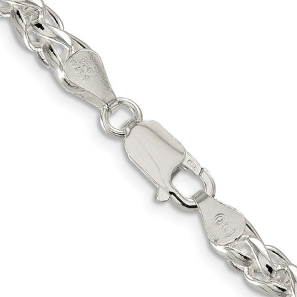 Sterlingsilber 5mm Rund Ährenkette Halskette