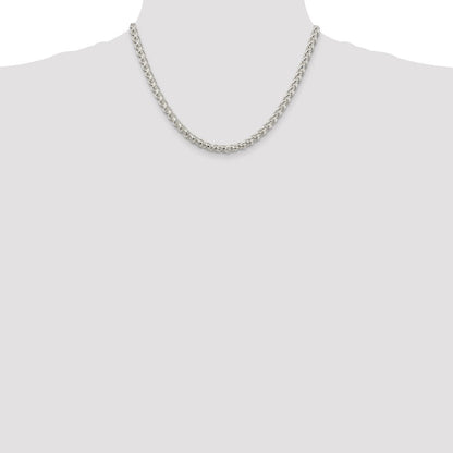 Sterlingsilber 5mm Rund Ährenkette Halskette
