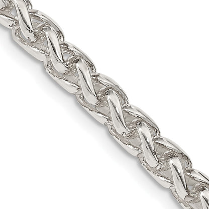 Sterlingsilber 5mm Rund Ährenkette Halskette