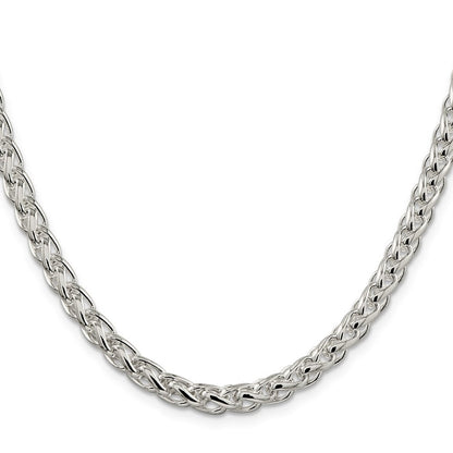 Sterlingsilber 6mm Rund Ährenkette Halskette