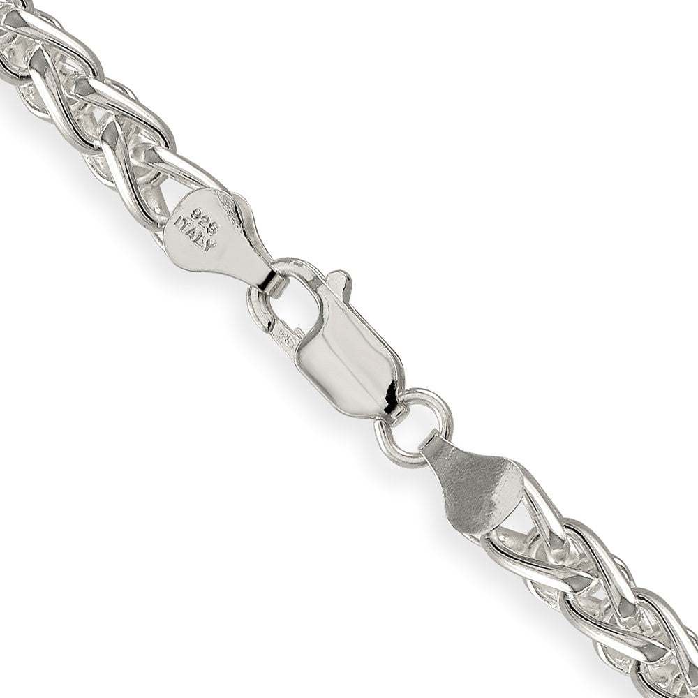 Sterlingsilber 6mm Rund Ährenkette Halskette