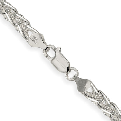 Sterlingsilber 6mm Rund Ährenkette Halskette