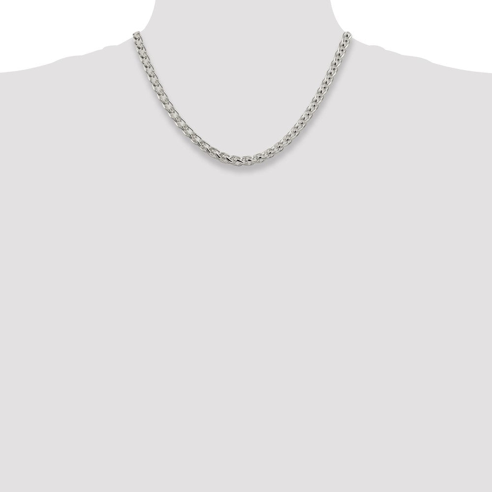 Sterlingsilber 6mm Rund Ährenkette Halskette