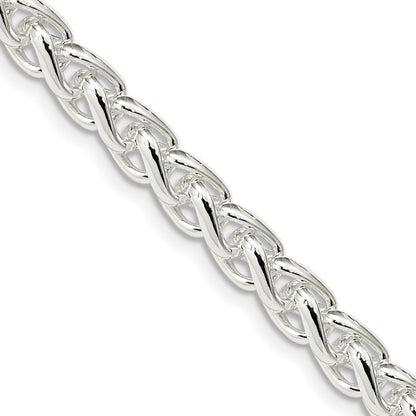 Sterlingsilber 6mm Rund Ährenkette Halskette
