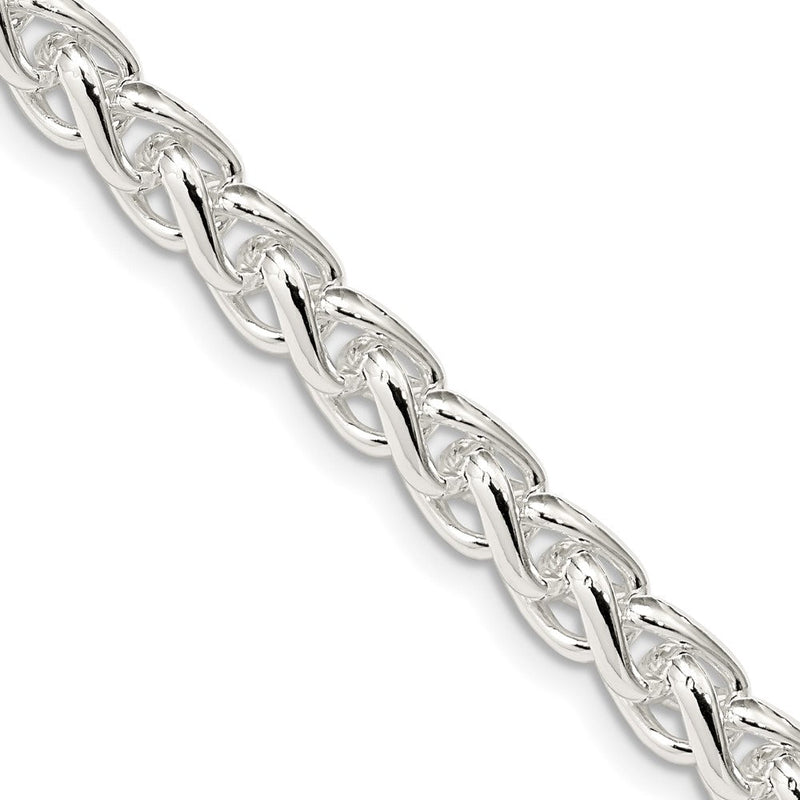 Sterlingsilber 6mm Rund Ährenkette Halskette
