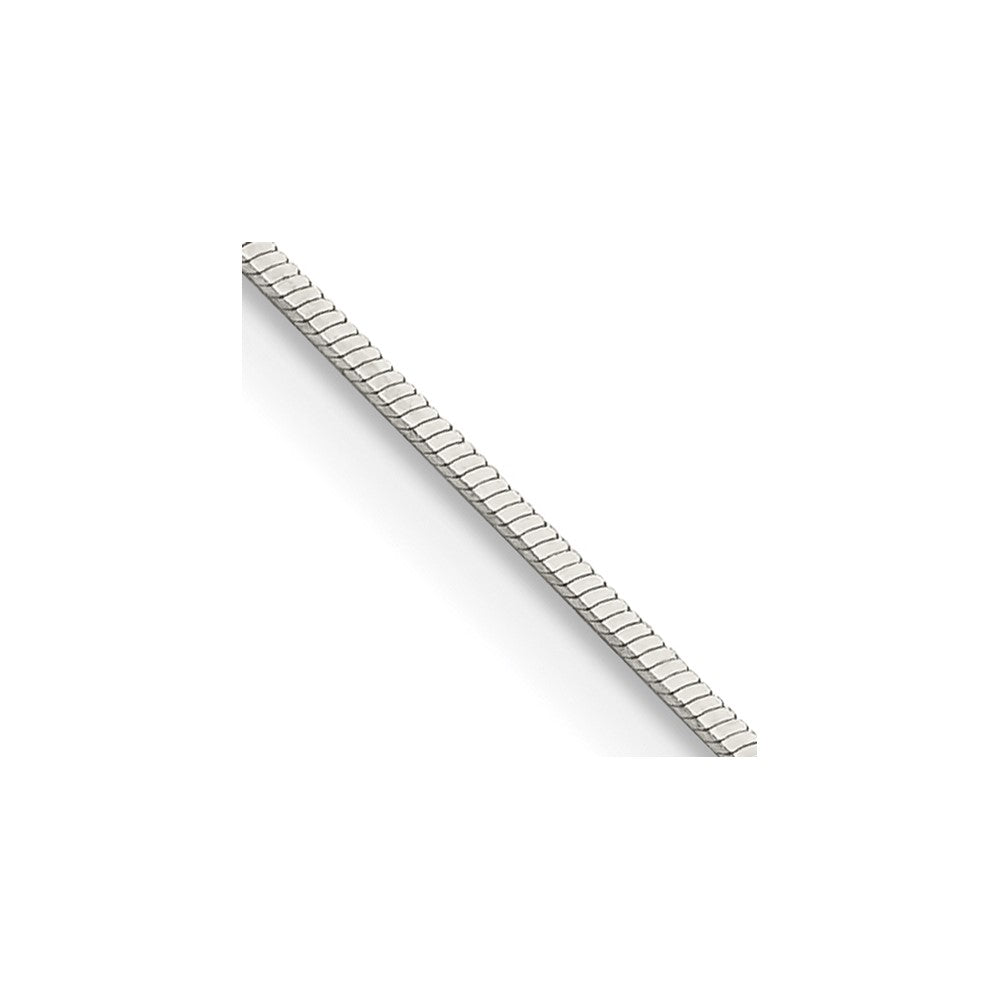Sterlingsilber.7mm Quadratisch Schlange Halskette