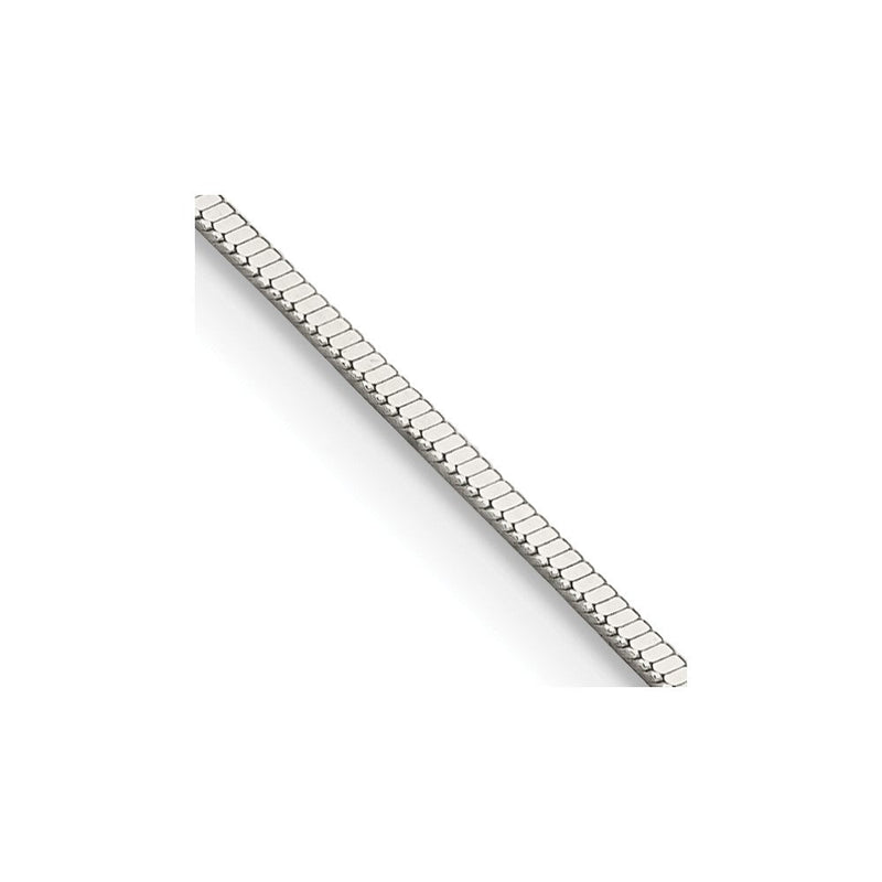 Sterlingsilber.8mm Quadratisch Schlange Halskette
