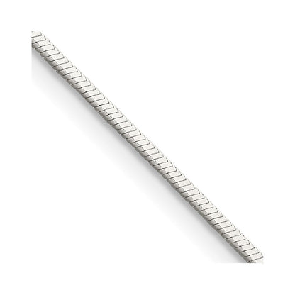 Sterlingsilber 1mm Quadratisch Schlange Halskette