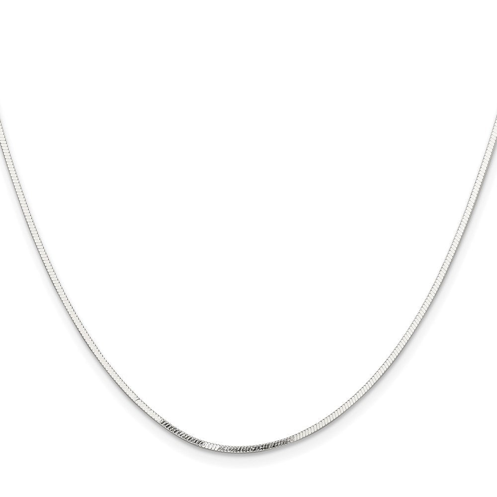Sterlingsilber Poliert 1.15mm Quadratisch Schlange Kette