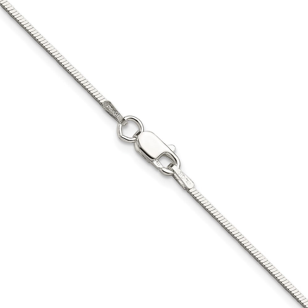 Sterlingsilber Poliert 1.15mm Quadratisch Schlange Kette