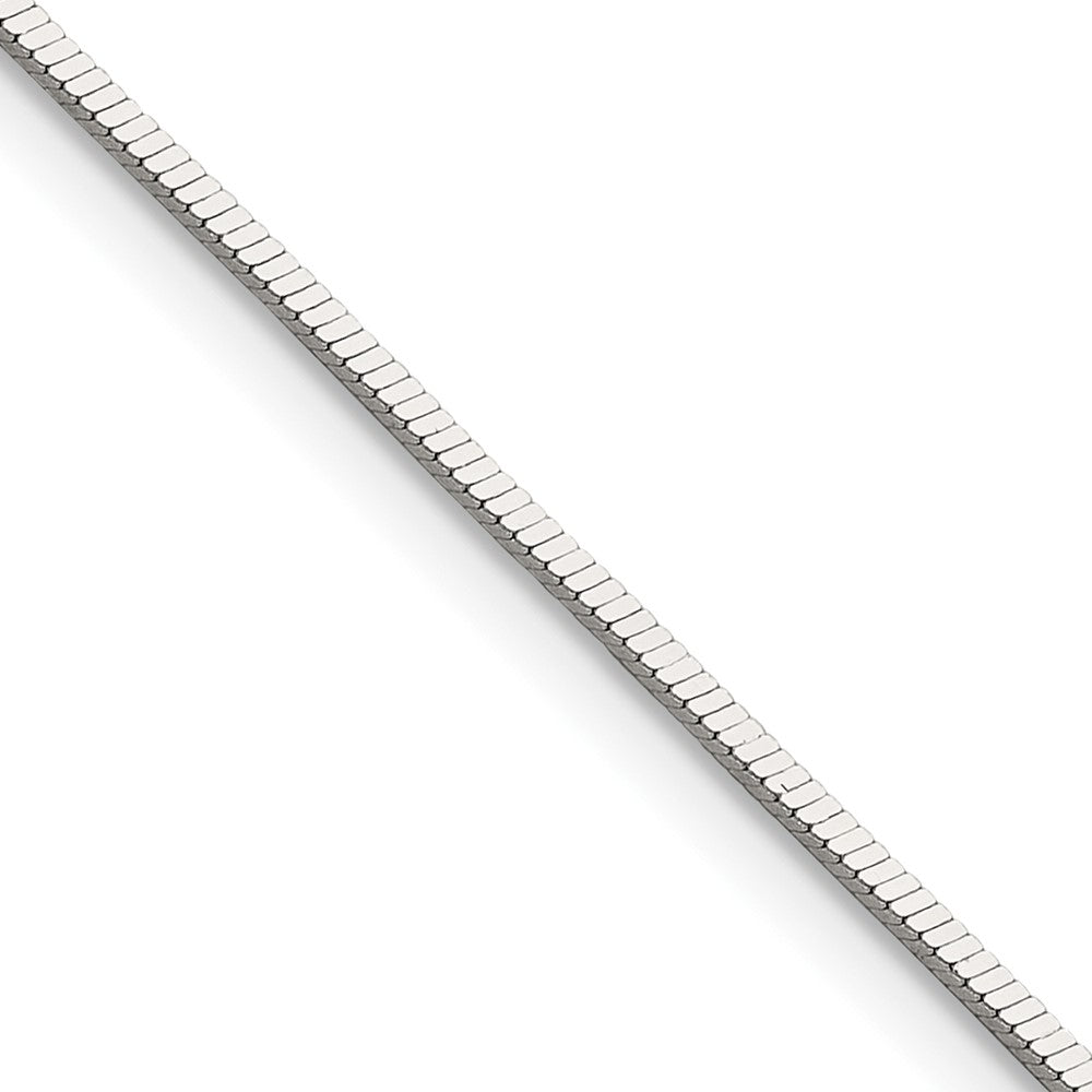 Sterlingsilber Poliert 1.15mm Quadratisch Schlange Kette