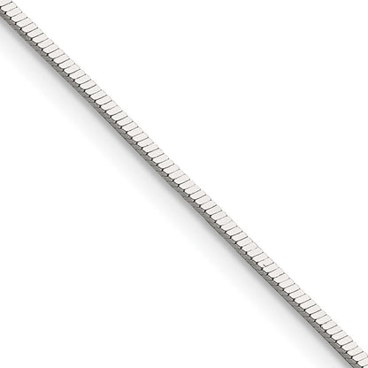 Sterlingsilber Poliert 1.15mm Quadratisch Schlange Kette