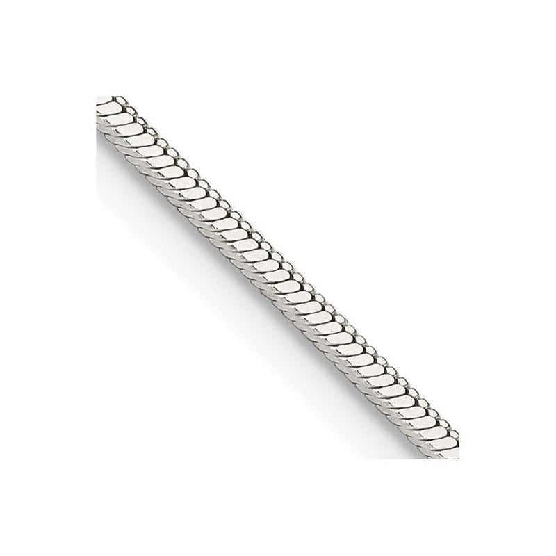 Sterlingsilber 1.25mm Quadratisch Schlange Halskette