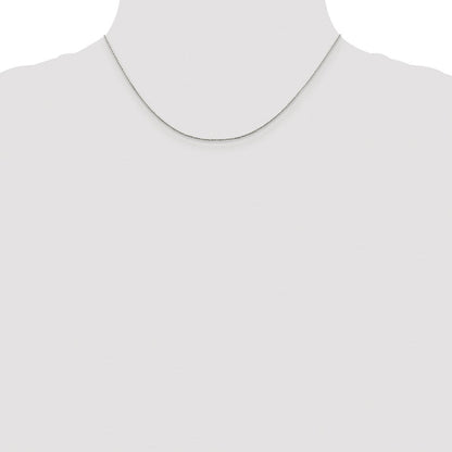Sterlingsilber Rhodiniert.85mm Diamantiert Rund Ährenkette Kette