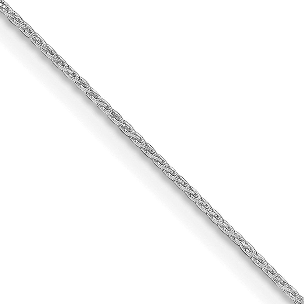 Sterlingsilber Rhodiniert.85mm Diamantiert Rund Ährenkette Kette