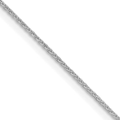 Sterlingsilber Rhodiniert.85mm Diamantiert Rund Ährenkette Kette