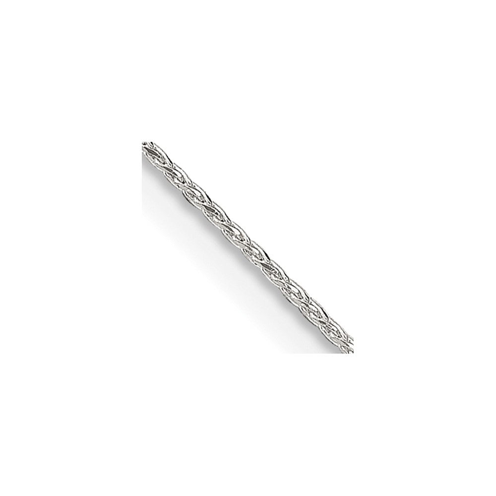 Sterlingsilber.85mm Diamantiert Rund Ährenkette Halskette