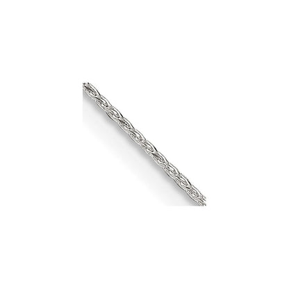 Sterlingsilber.85mm Diamantiert Rund Ährenkette Halskette