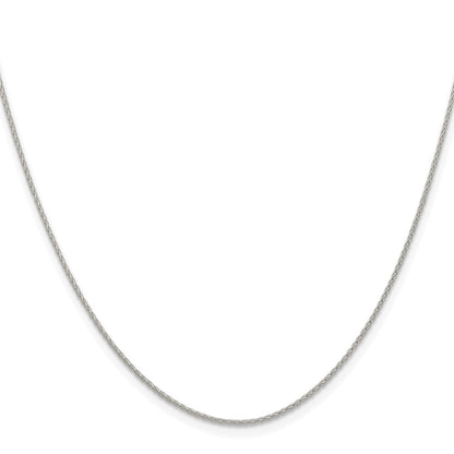 Sterlingsilber Rhodiniert.95mm Diamantiert Rund Ährenkette Kette