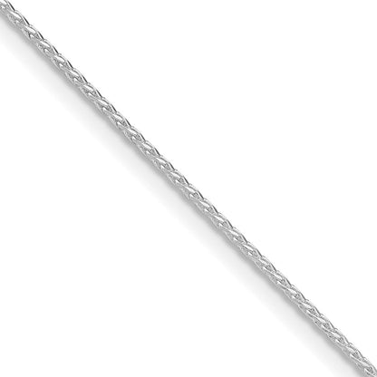 Sterlingsilber Rhodiniert.95mm Diamantiert Rund Ährenkette Kette