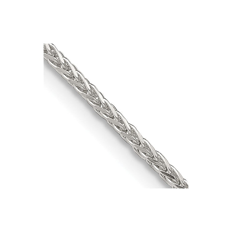 Sterlingsilber 1.45mm Diamantiert Rund Ährenkette Halskette