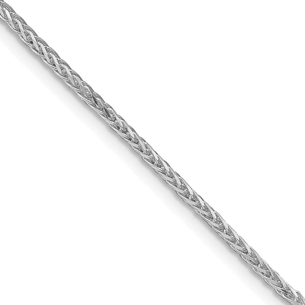 Sterlingsilber Rhodiniert 1.45mm Diamantiert Rund Ährenkette Kette
