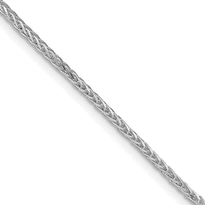 Sterlingsilber Rhodiniert 1.45mm Diamantiert Rund Ährenkette Kette