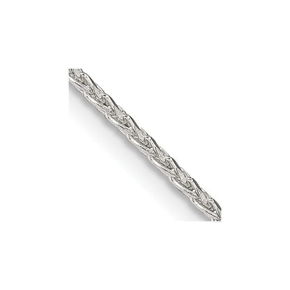 Sterlingsilber 1.7mm Diamantiert Rund Ährenkette Halskette